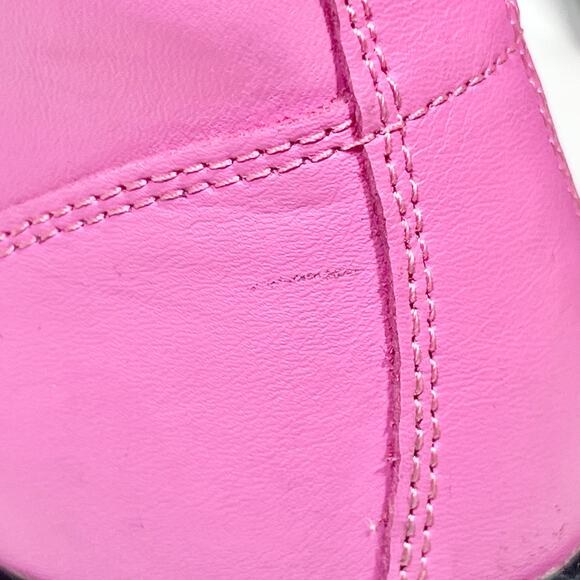 Dr. Martens Zavala Lace Up Combat Pink Leather Boots Women 8 LA004 Used - Picture 10 of 11